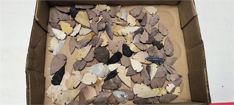 Flat Of Various Arrowheads