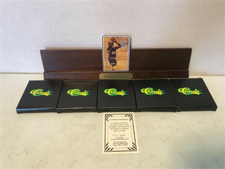 1992 Shaquille O'Neal Ceramic Numbered 5 Card Set