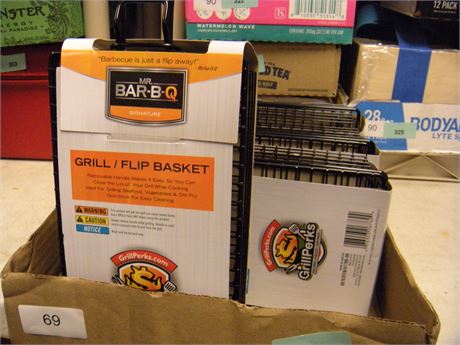 Mr. BAR-B-Q Grill/Flip Baskets