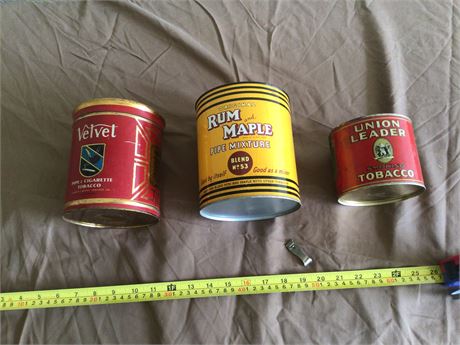 Vintage Tobacco Cans
