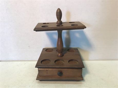 Pipe Rack with Drawer & Music Box