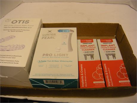 Flat Of Teeth Care Products