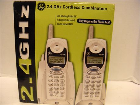 GE 2.4 GHz Cordless Combination Telephones