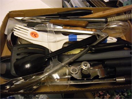 Flat Of Kitchen Utensils