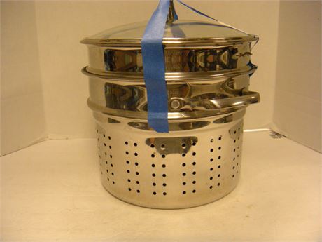 Stainless Steel Steamer & Colander Set