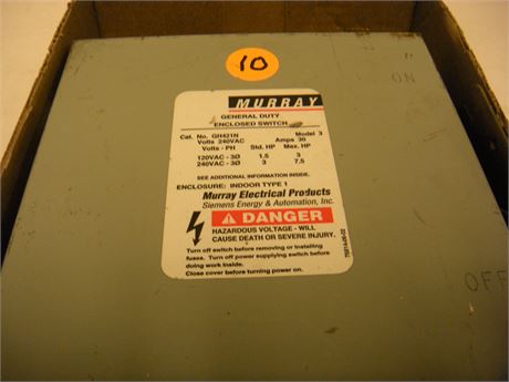 Siemans General Duty Enclosed Switch