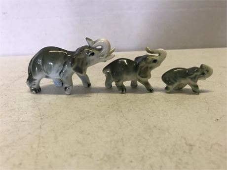 Family of Elephants Figurines