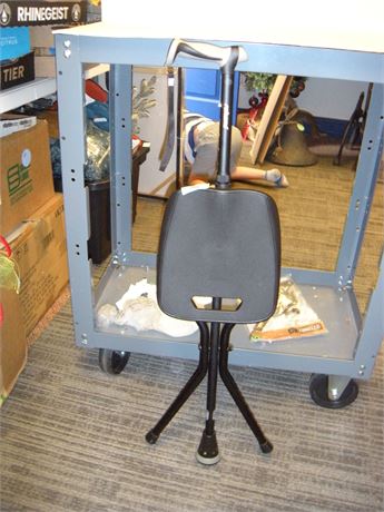 Adjustable Cane With Seat