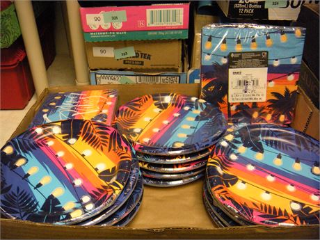 Flat Of Paper Plates & Napkins