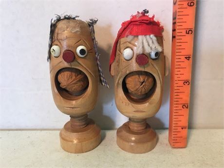 Vintage Hand Carved Nutcrackers