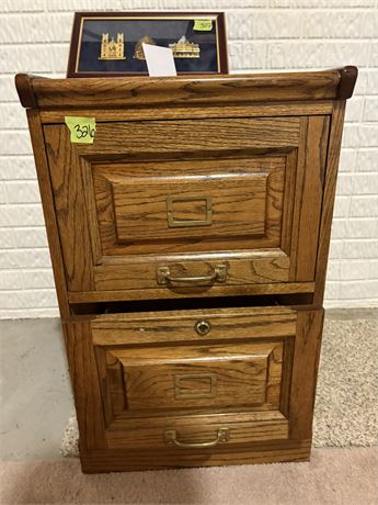 Wood File Cabinet