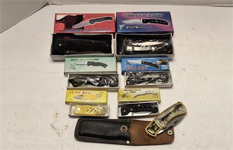 Flat Of Various Knives