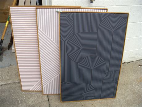 Lot Of 3 Framed Artwork