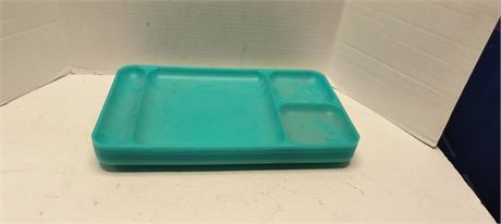 Lot Of Tupperware Plastic Divided Trays