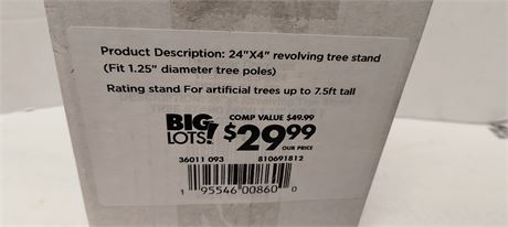 24" x 4" Revolving Tree Stand