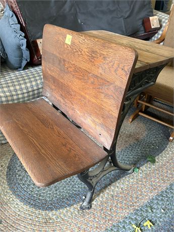 Antique Eclipse School Desk