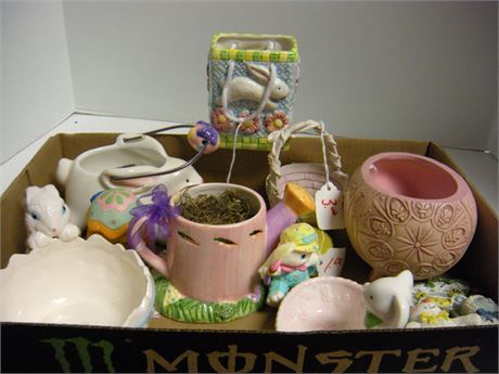 Flat Of Easter Decorations