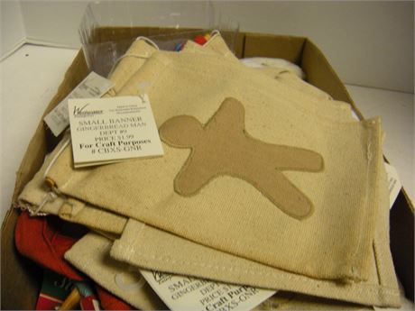Small Gingerbread Man Banner & Christmas Ornament & More