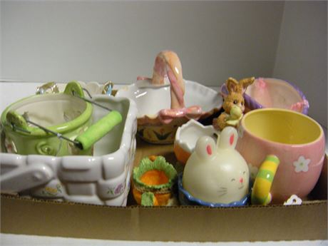 Flat Of Easter Decorations