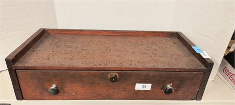 Wood Box With Drawer