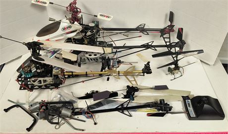 Electric Helicopters. These Are Being Sold For Parts Only