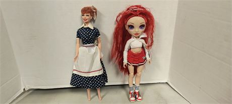 I Love Lucy Doll & Rainbow High Cheerleader Doll