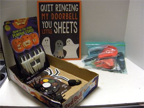 Flat Of Halloween Decorations