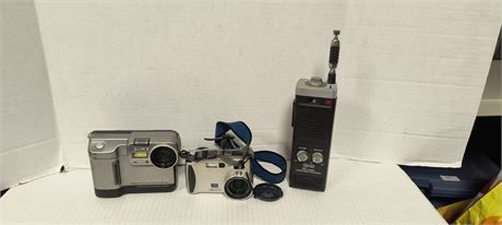 Sony Digital Mavica Camera & Sony Cybershot Camera & Realistic Band Transceiver