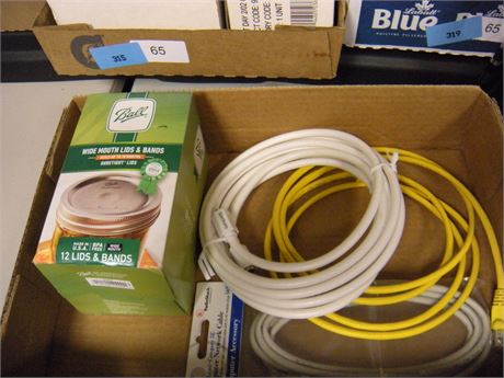 Ball Canning Jars Wide Mouth Lids & Bands & Computer Network Cables