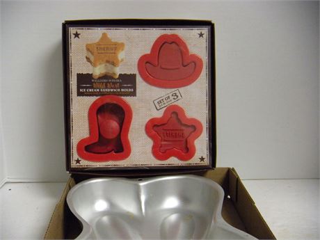 Wild West Ice Cream Sandwich Molds & Bunny Cake Pan