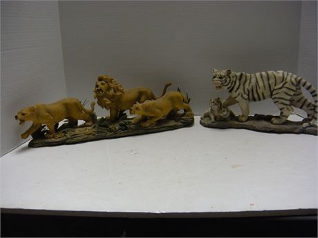 Unique Lion & Tiger Statues