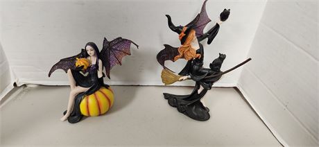 2 Collectible witch statues