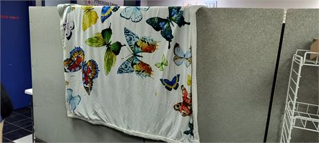 Butterfly Blanket. Has Small Stain