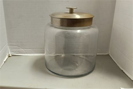 Small Glass Canister With Lid