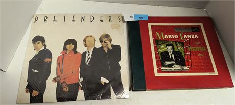 Vintage Sealed Pretenders Album & Mario Lanza Album