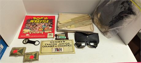 Lot Olson Diamond Cut Phonograph Needles & Vintage Fans & Keychain & More