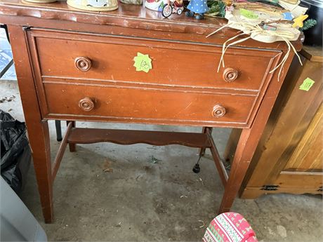 Vintage Sewing Machine Table