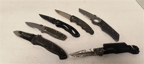 Flat Of Various Knives