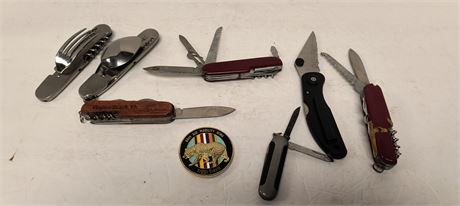 Flat Of Knives & 60th Air Mobility Wing Coin