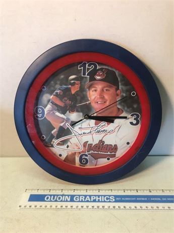 Cleveland Indians Clock