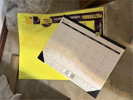 Poster Paper and Calendar