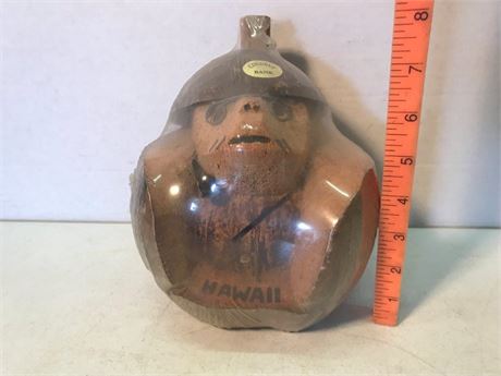 New Hawaii Carved Coconut Bank