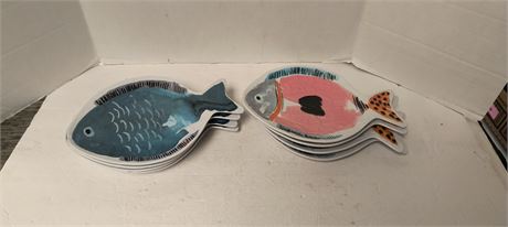 Flat Of Decorative Plastic Fish Plates