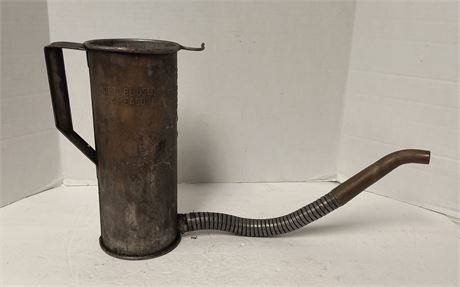 Vintage Half Gallon Oil Bucket With Spout