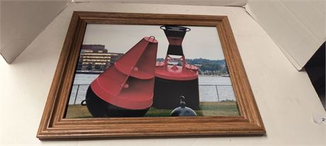Wood Framed Vintage Picture