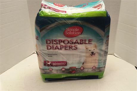 Simple Solution Disposable Diapers For Dogs. Size XXL