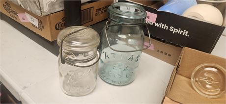 Vintage Jars and lids