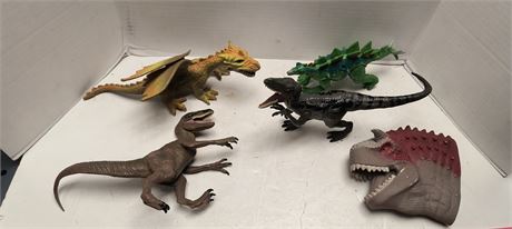 Flat Of Dinosaur Toys