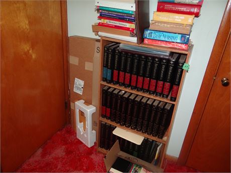 Encyclopedias and Book Shelf