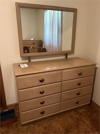 Vintage MCM Dresser with Mirror